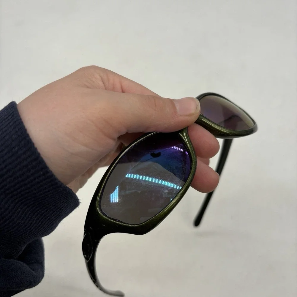 Oakley Fives 1.0 Algae Green with Gold Iridium Lenses and Gold Icons Polarized